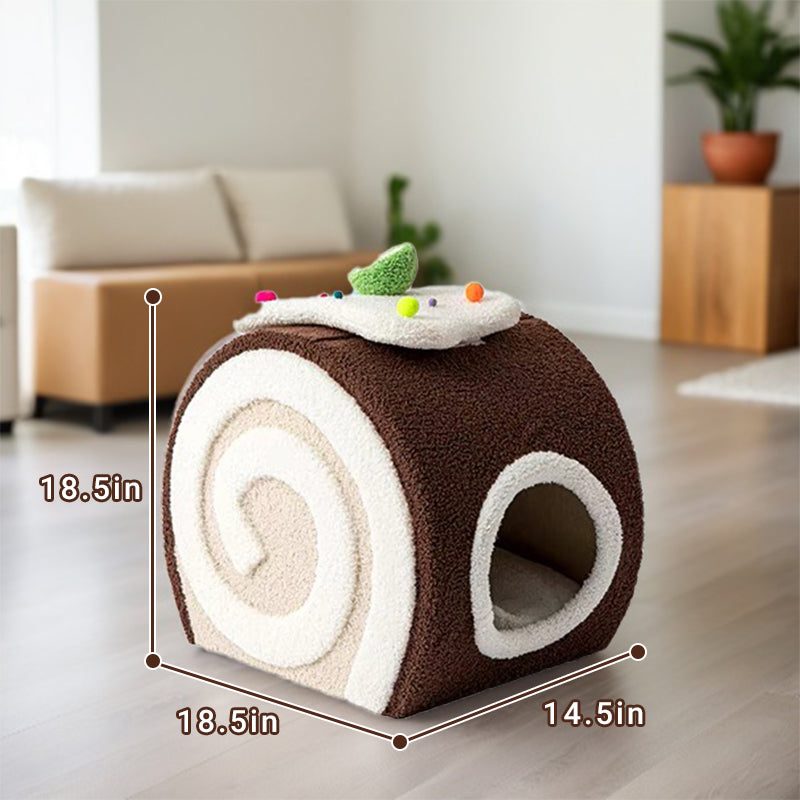 Choco Swiss Roll Cat Cave