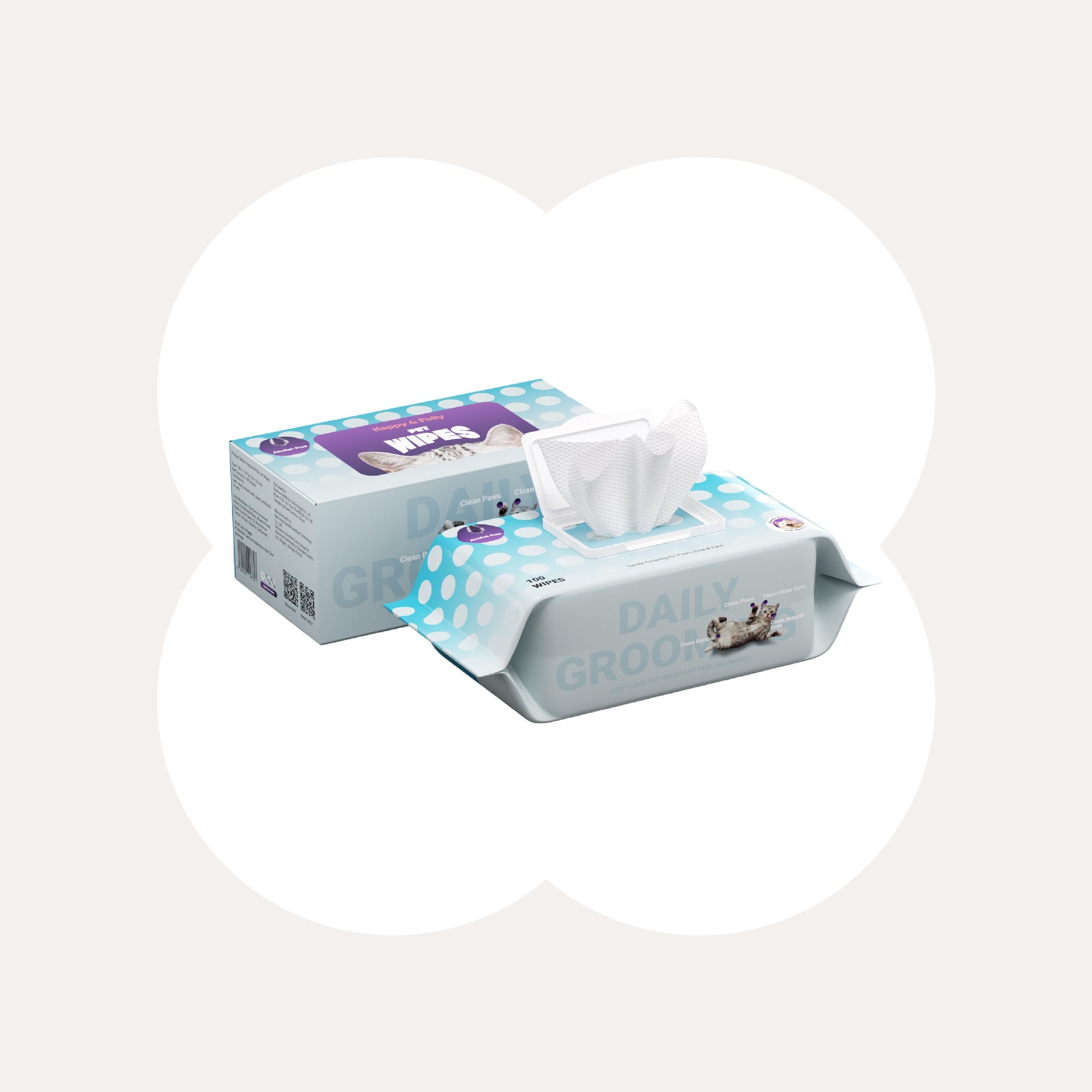 Happy &amp; Polly Premium Pet Wipes