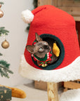 Santa Hat Cat Tree