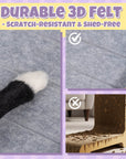 Modern Felt L-Shape Cat Scratcher