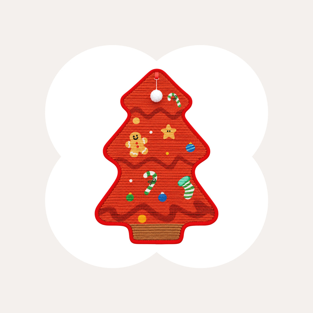 Durable Christmas Tree Cat Scratcher Mat