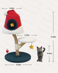 Santa Hat Cat Tree