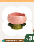 Flower Shape Cat Bowl