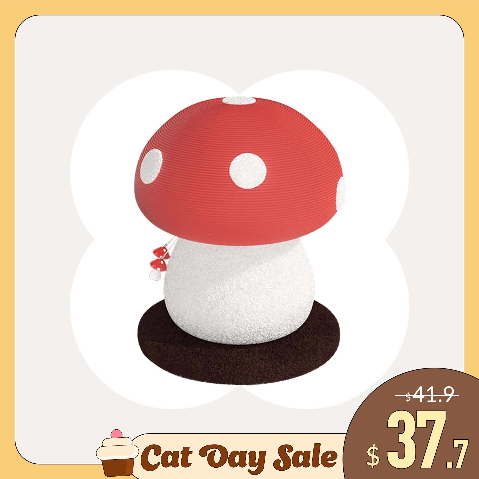Mushroom Cat Scratcher
