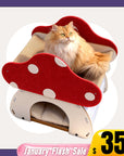 Mushroom Loft – Cat Bed & Scratcher Combo