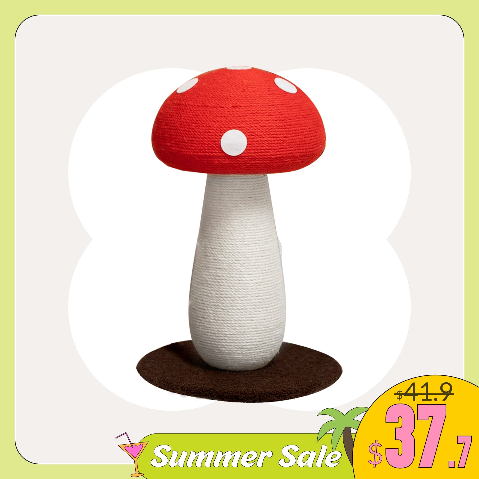 Mushroom Cat Scratcher