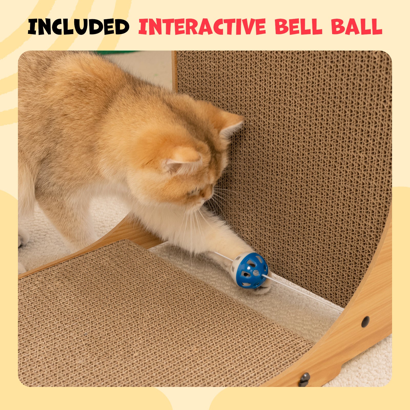 L Shape Cat Scratcher – Happy & Polly
