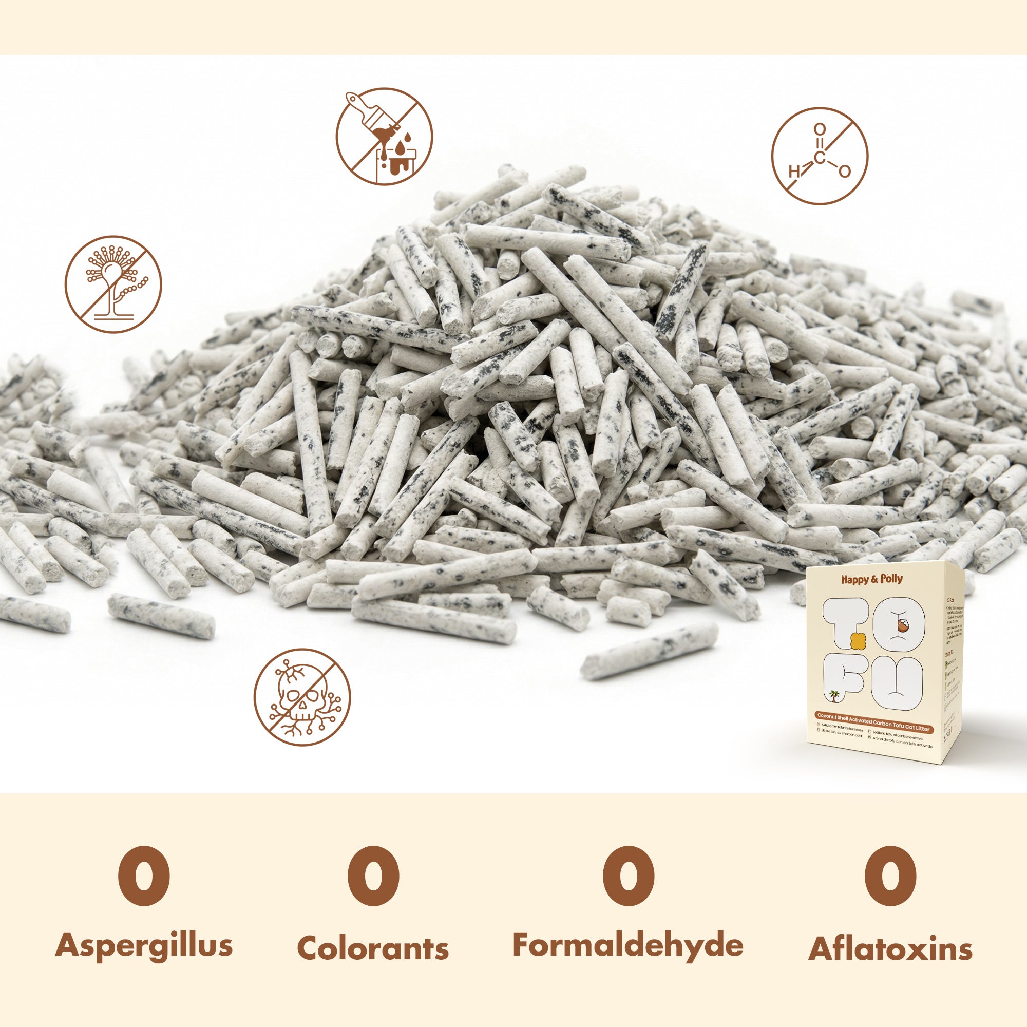 Coconut Charcoal Tofu Cat Litter
