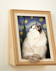 Wooden Art Cat Scratcher House