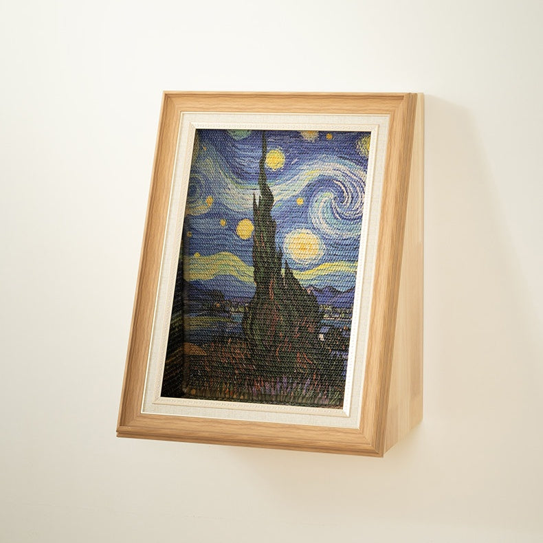 Wooden Art Cat Scratcher House