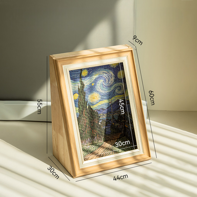 Wooden Art Cat Scratcher House