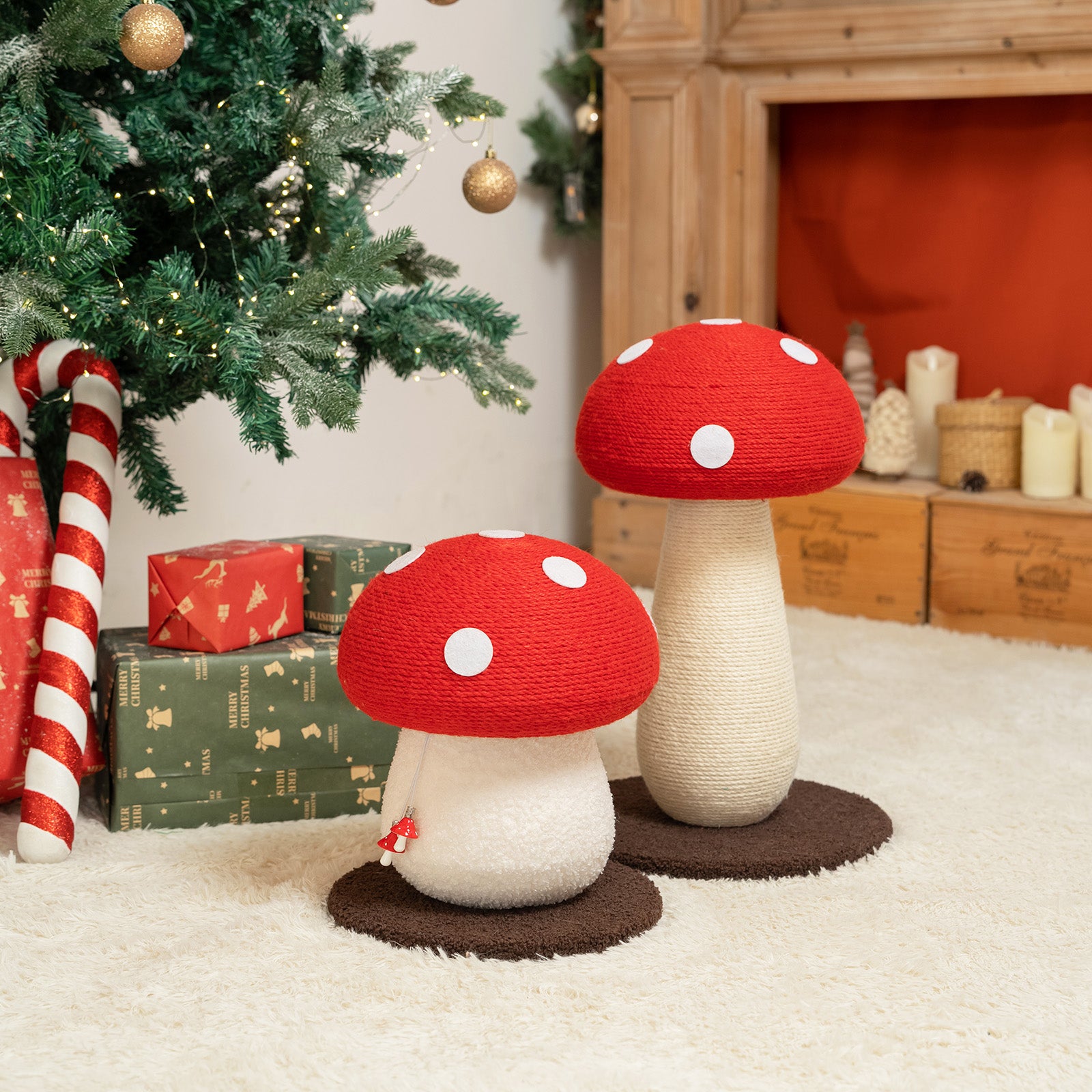 Mushroom Cat Scratcher