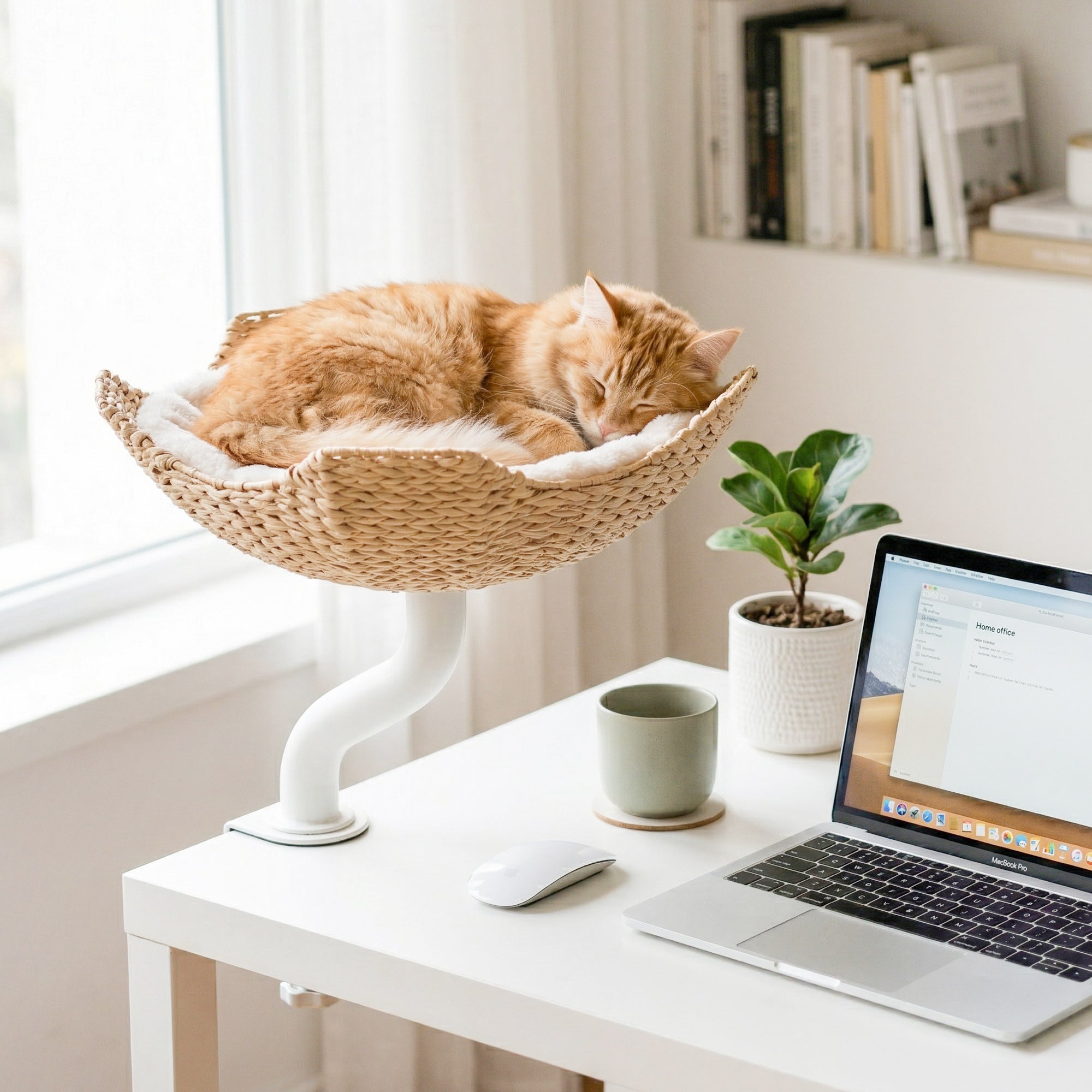 Woven Nest Desk Cat Bed