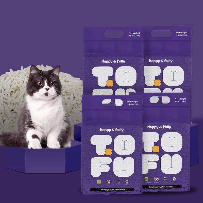 cat litter for succulents Happy & Polly Natural Tofu Clumping Cat Litter, 20-lb Bucket