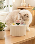 42oz Tulip Garden Cat Water Fountain