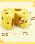 Cheese Hide & Seek Cat Tunnel Bed