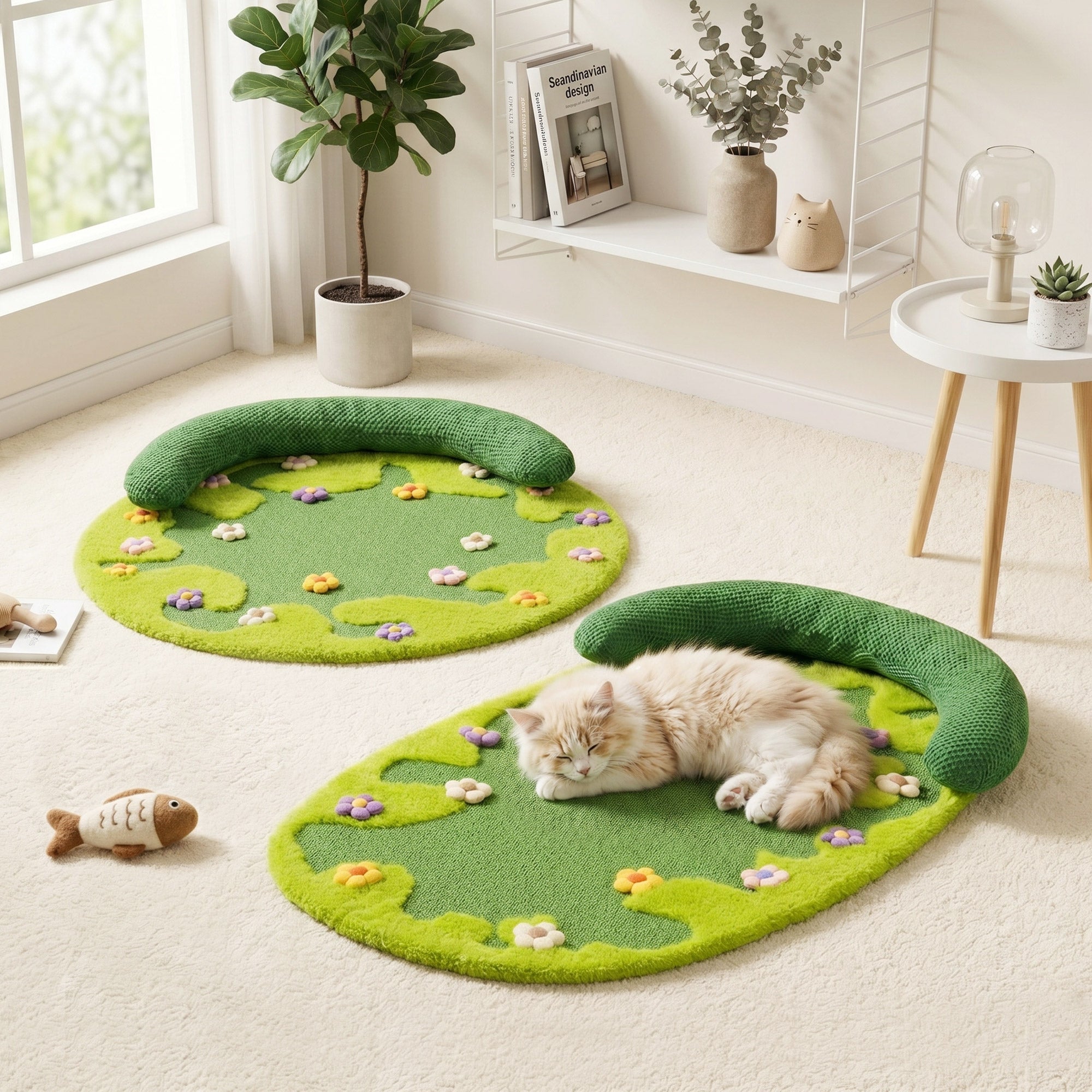 Wildflower Garden Cat Scratcher Mat