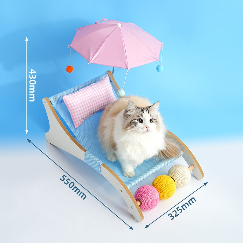 Summer Beach Lounge Cat Bed