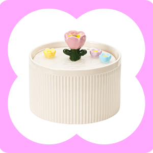 42oz Tulip Garden Cat Water Fountain