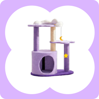 28" Moonlight Cottage Cat Tree