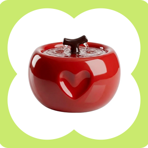 50oz Love Apple Cat Water Fountain