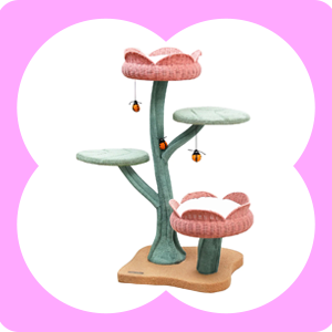 Yellow Tulip Cat Tree