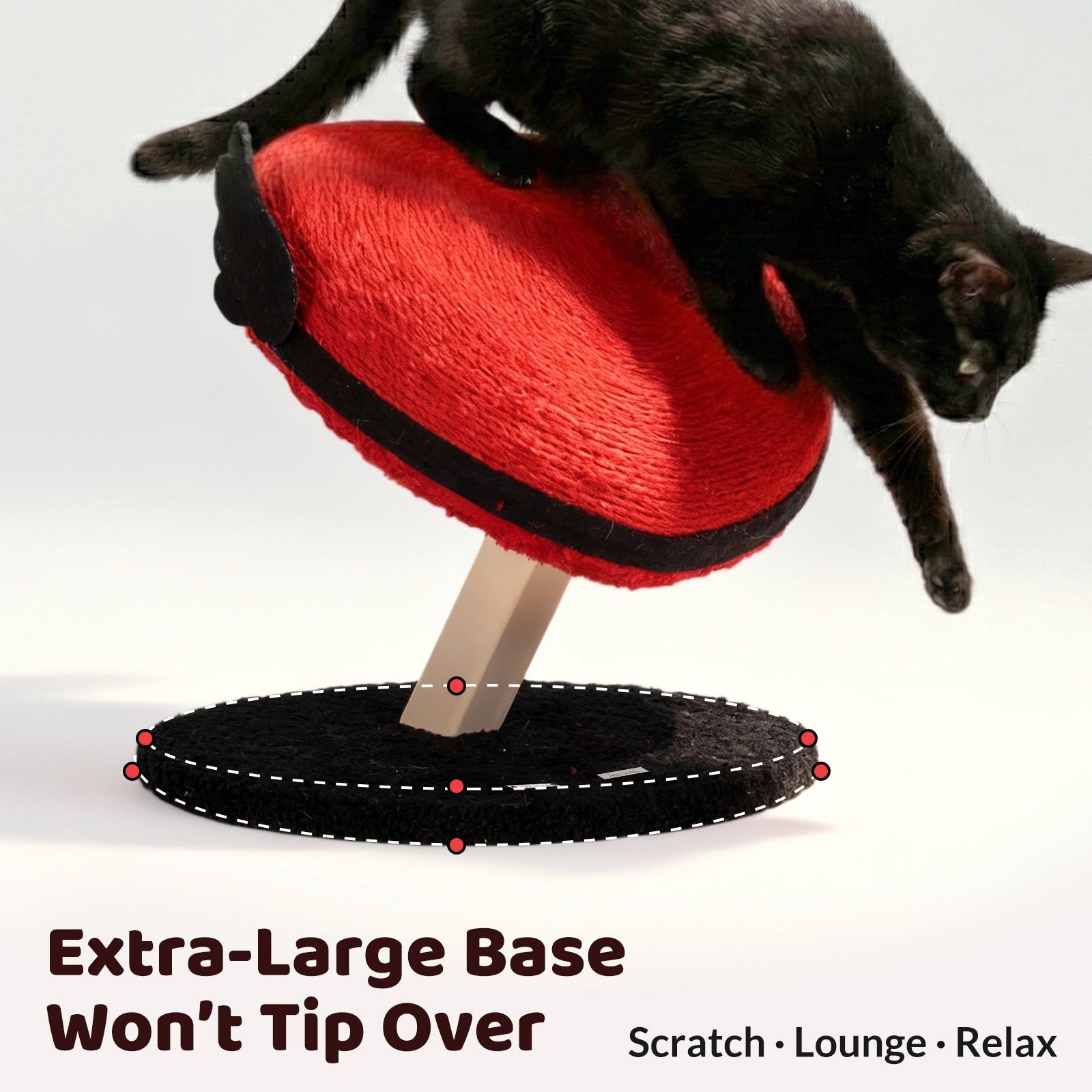 Flying Heart Cat Scratcher