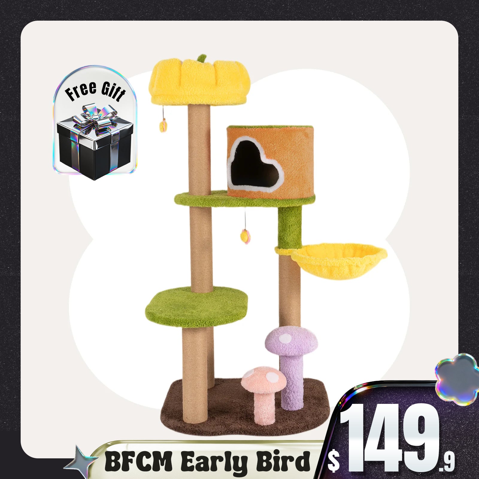 Upgraded Jungle Haven Cat Tree