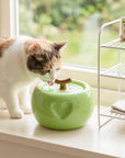 50oz Love Apple Cat Water Fountain
