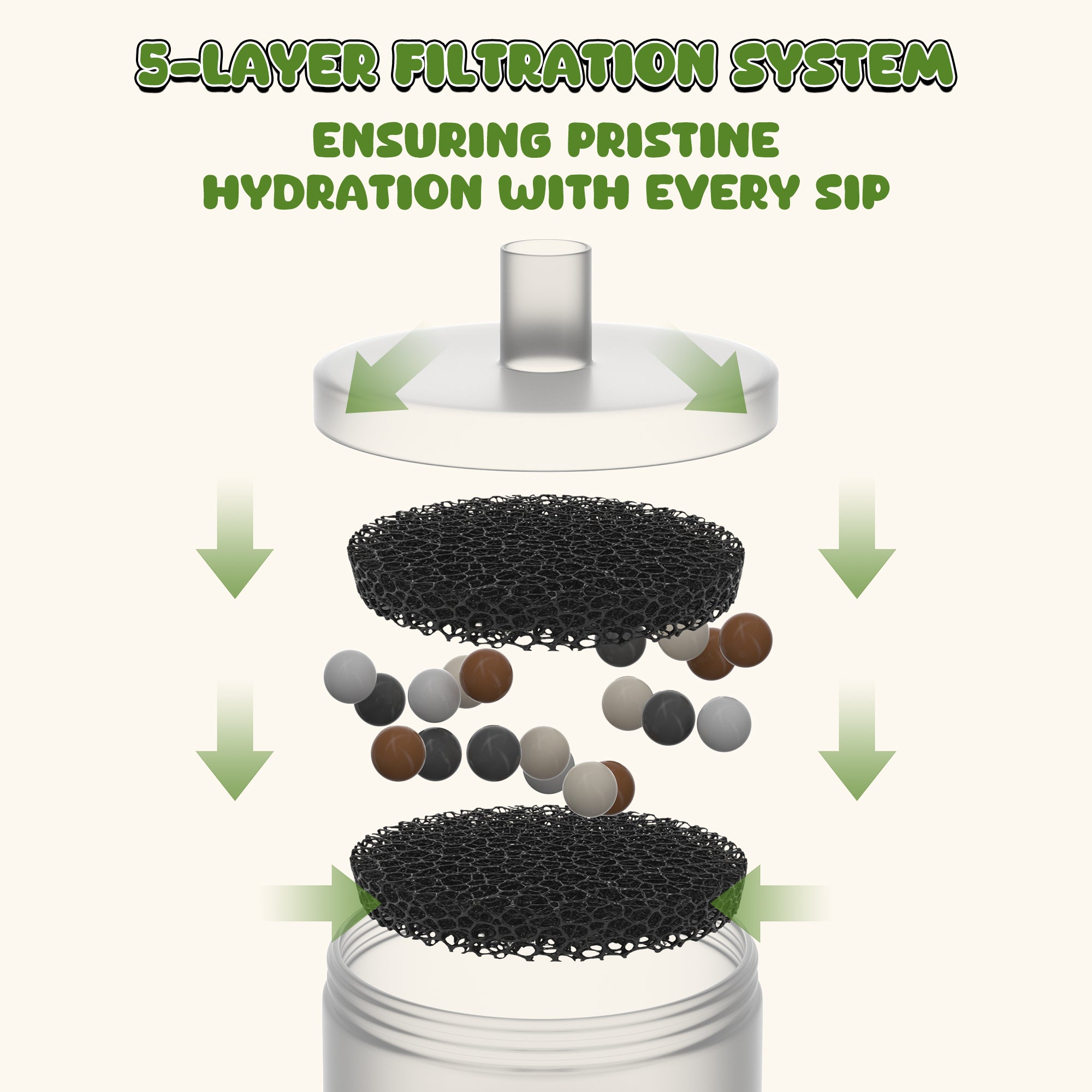 50oz Love Apple Cat Water Fountain