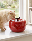 50oz Love Apple Cat Water Fountain