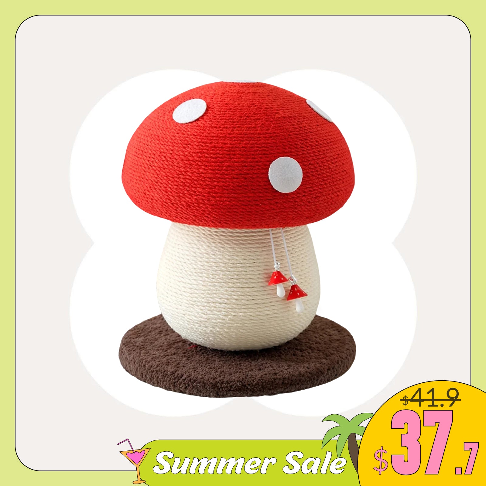 Mushroom Cat Scratcher