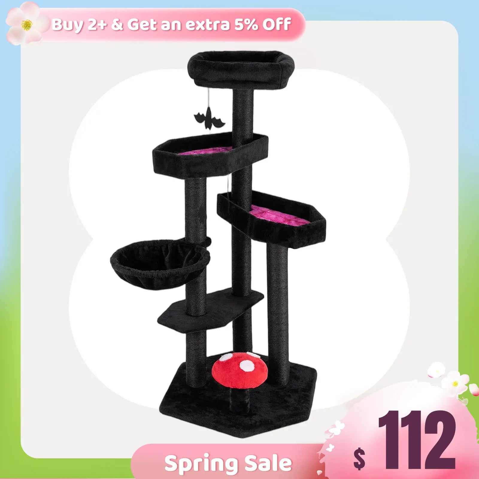 Dark Green - Upgraded Gothic Style Cat Tree