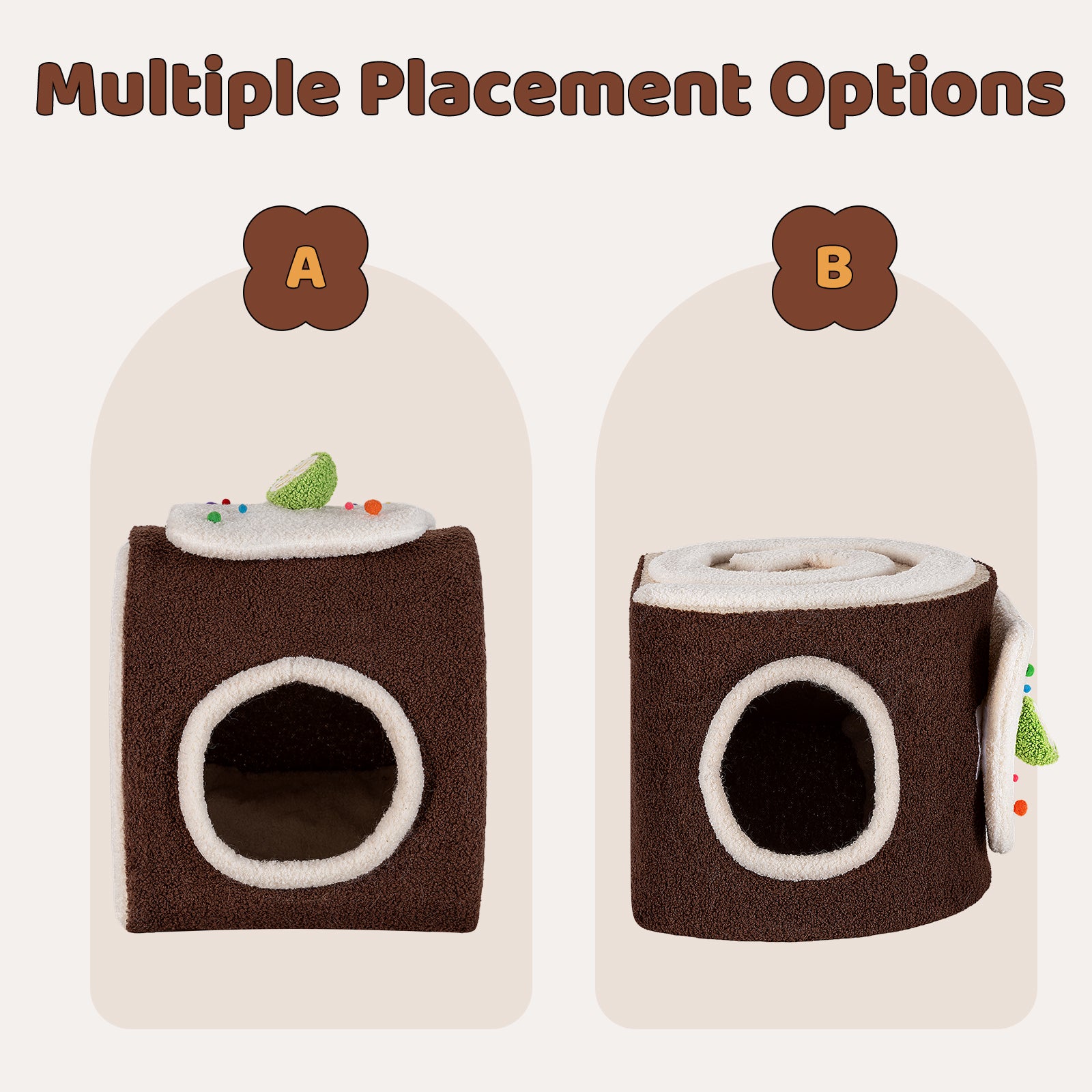 Choco Swiss Roll Cat Cave – Happy & Polly