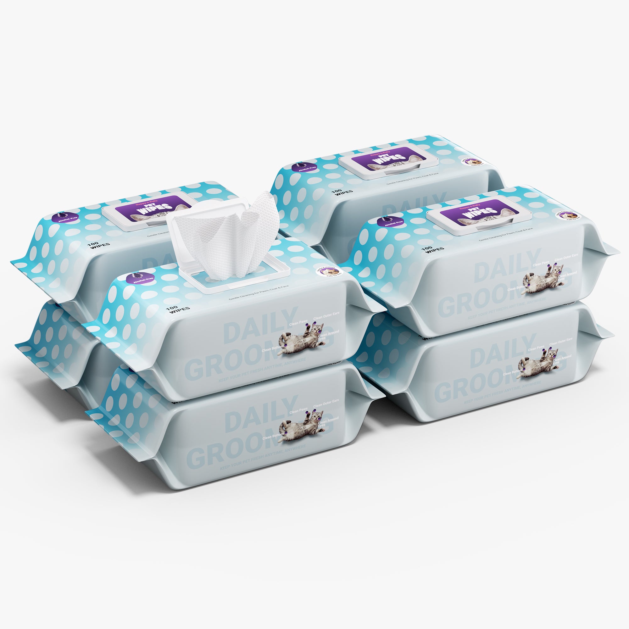 Happy &amp; Polly Premium Pet Wipes