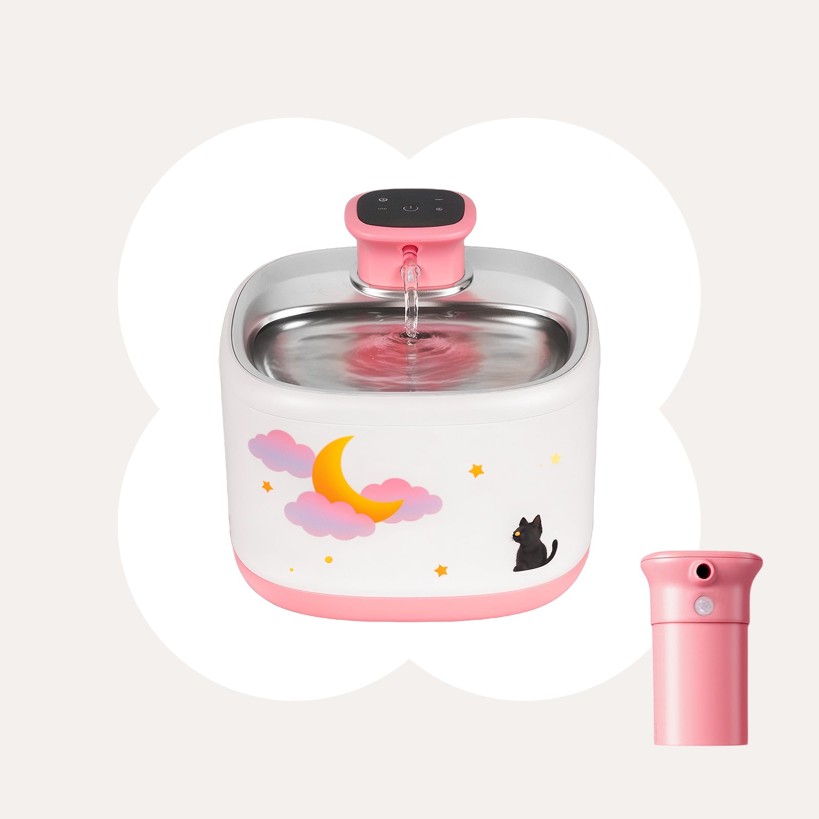 71oz Moonlight Wireless Smart Water Fountain