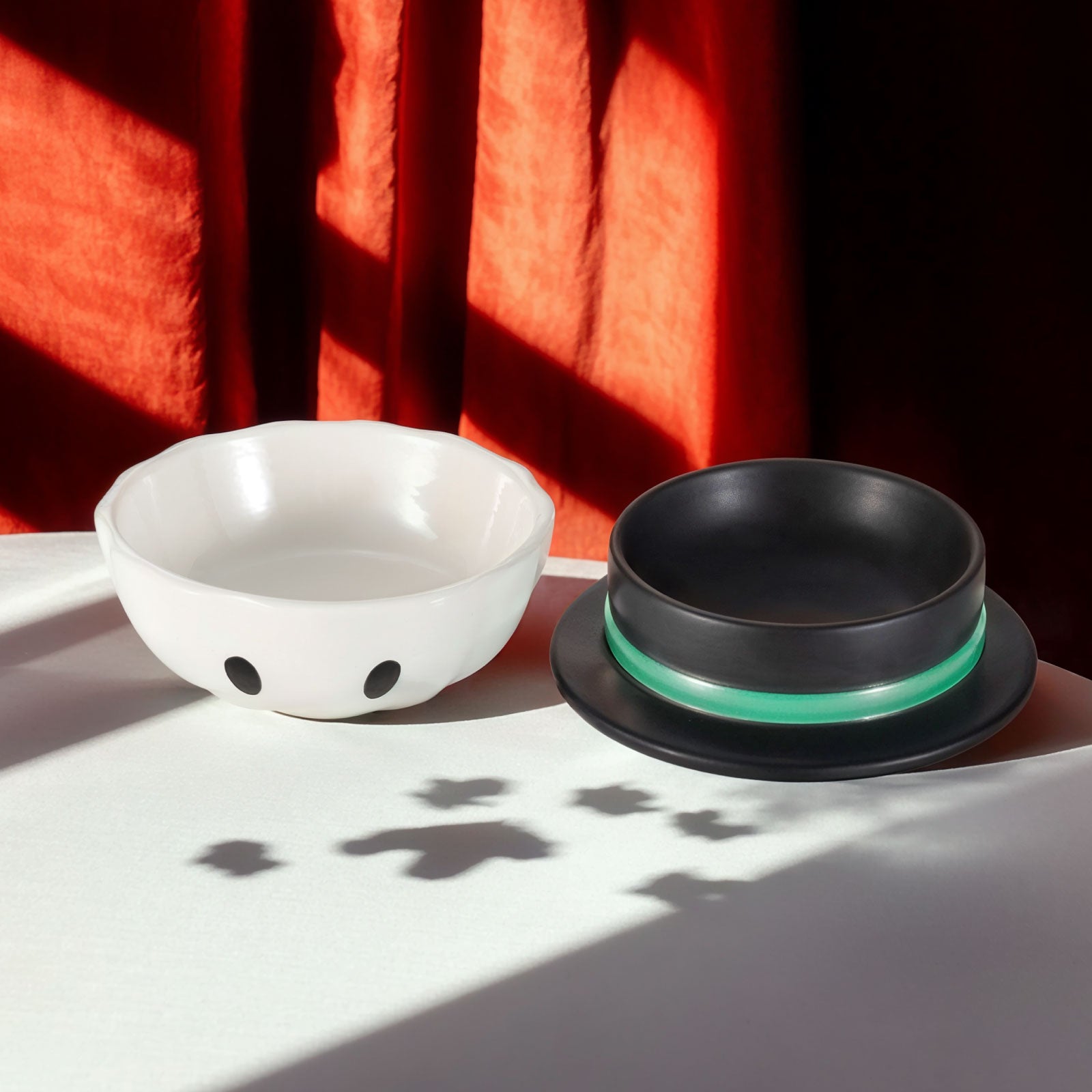 26.5oz / 750ml Top Hat Cat Bowl Set