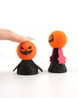 Halloween Bouncing Pumpkin Cat Toy – Interactive Spring Play for Cats