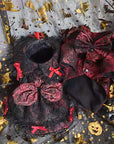 Halloween Gothic Rose Costume for Cats