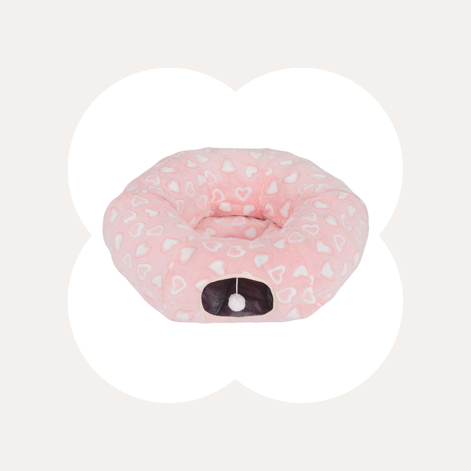Sweetheart Snuggle Cat Tunnel Bed