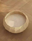 Handwoven Rattan Wood Cat Bed