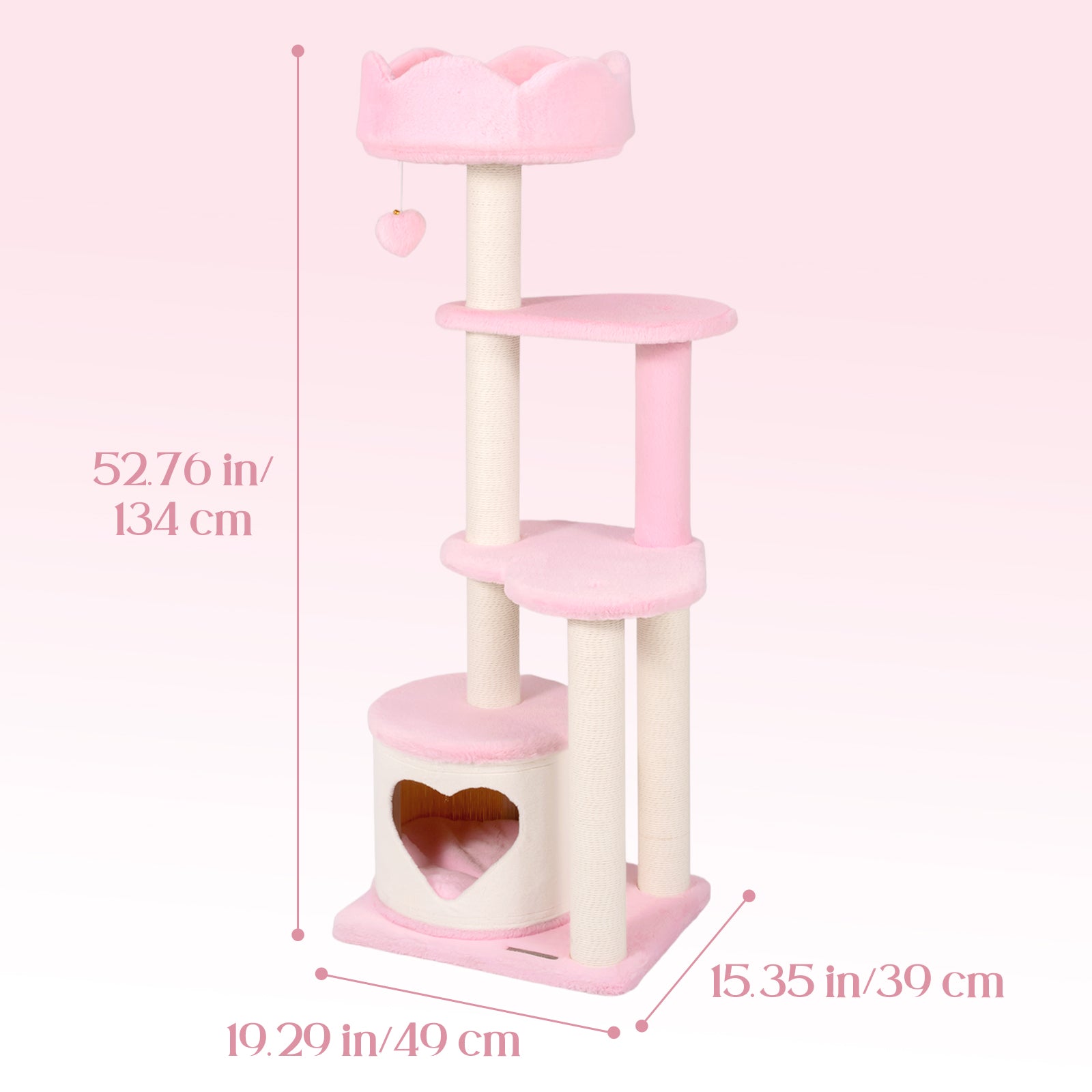 Lovely Heart Cat Tree
