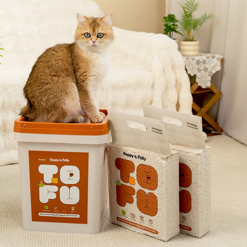 Plant-Based Tofu Litter with Triple Natural Deodorizers