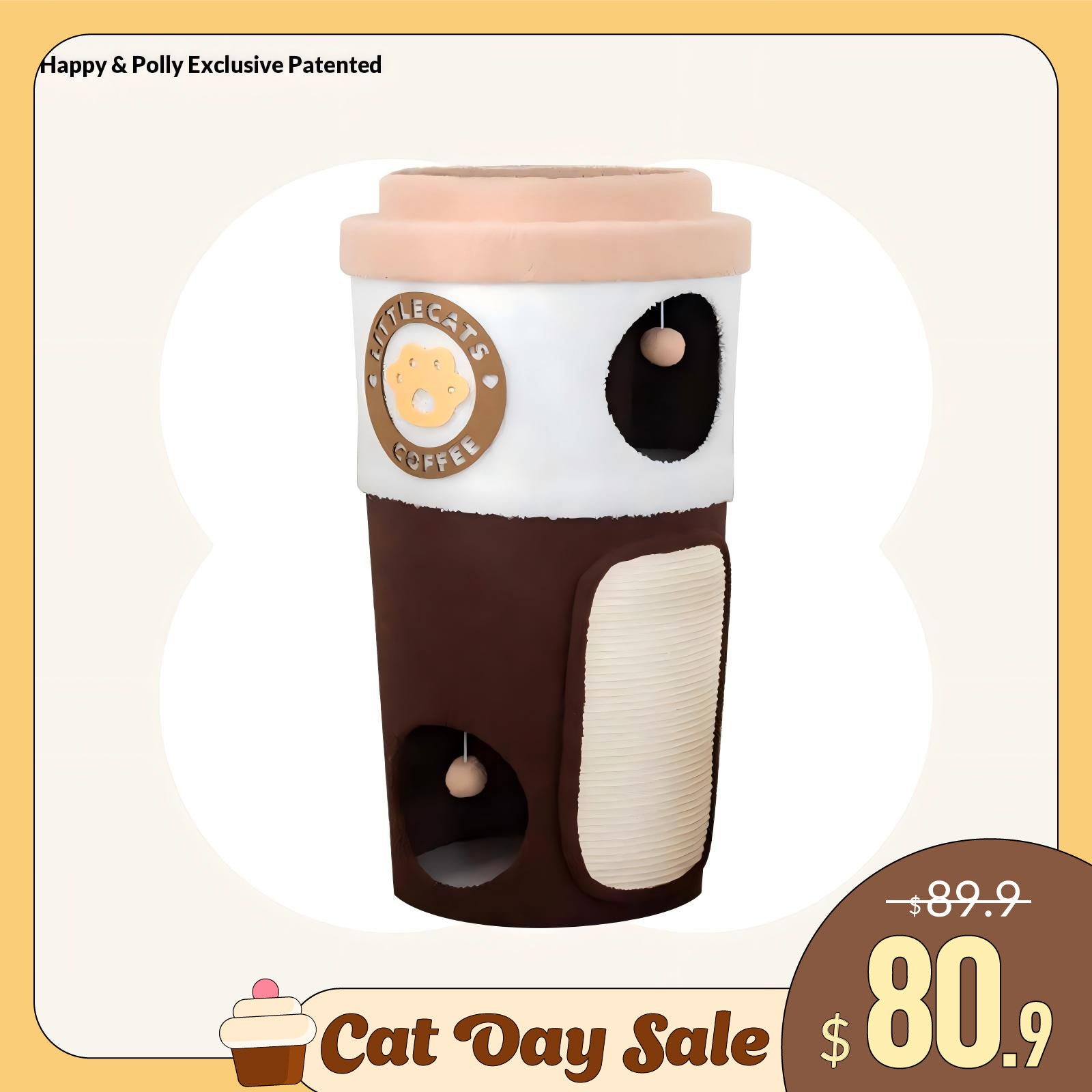 Coffee Cup Cat Tree