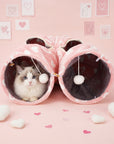 Sweetheart Snuggle Cat Tunnel Bed