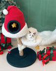 Santa Hat Cat Tree