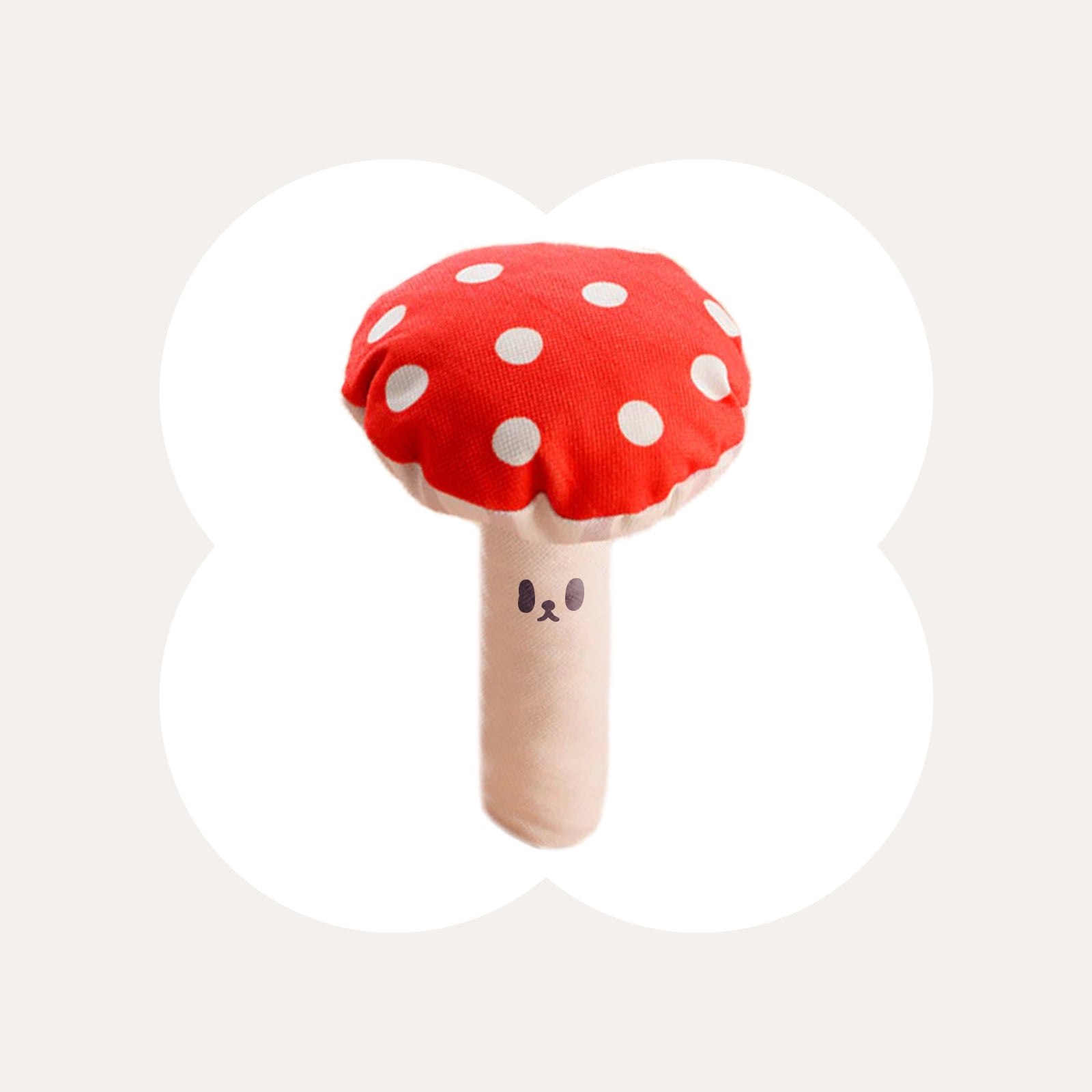 Mushroom Shaped Catnip Toy Pillow