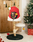 Santa Hat Cat Tree