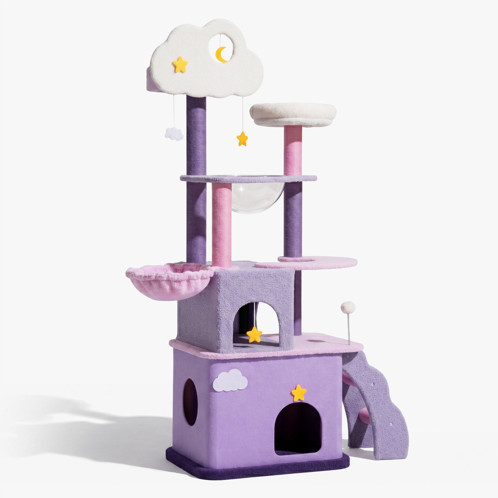 70 inch Moonlight Palace Cat Tree with petal base