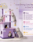 70 inch Moonlight Palace Cat Tree all in one activity center